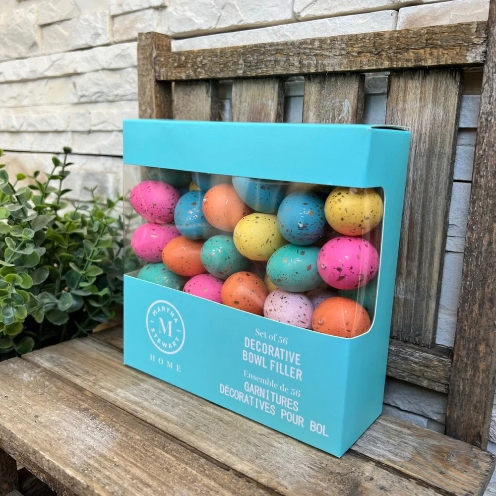 🆕 Martha Stewart | Set of 56 Colorful Decorative Easter Eggs! - Picture 3 of 6
